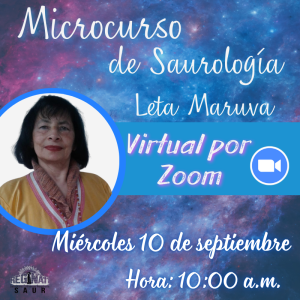 Microcurso de Saurología con la leta Maruva - Virtual por zoom