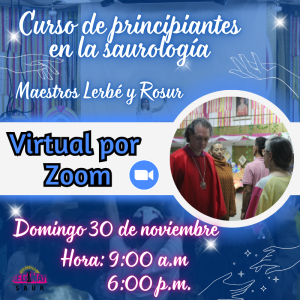 Virtual - Curso de principiantes en la Saurología con la Maestra Lerbé  & el maestro Rosur