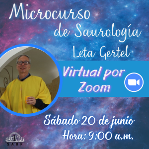Virtual por zoom - Microcurso de Saurología con el Leta Gertel - Junio