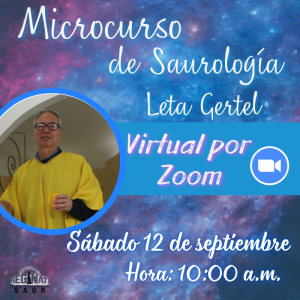 Virtual por zoom - Microcurso de Saurología con el Leta Gertel - septiembre
