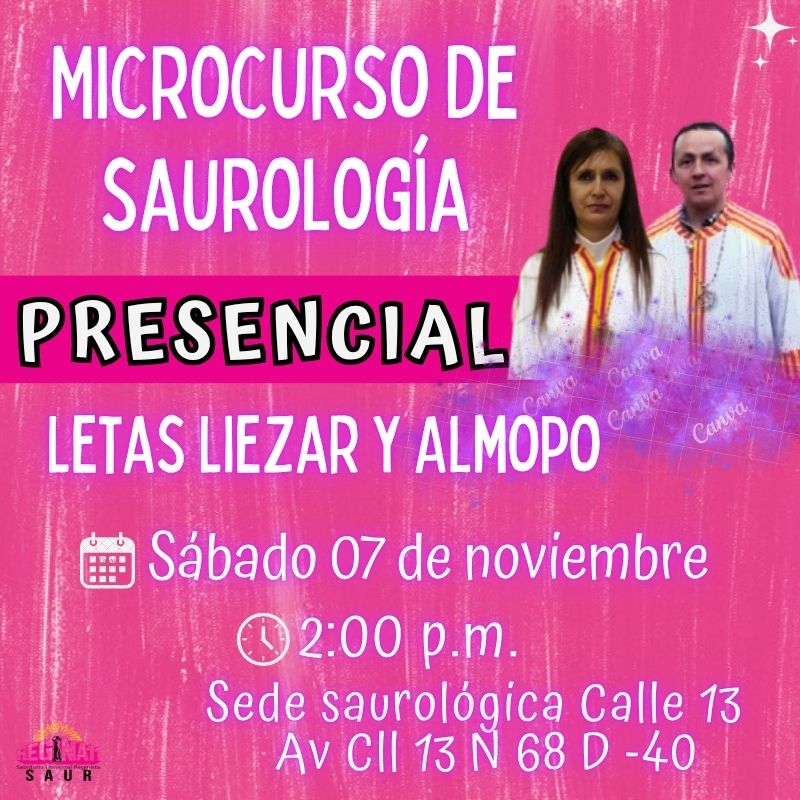 Microcurso de Saurología con los Letas Liezar y Almopo - PRESENCIAL.