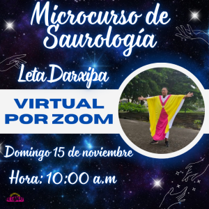 Virtual por zoom - Microcurso de Saurología con el Leta Darxipa